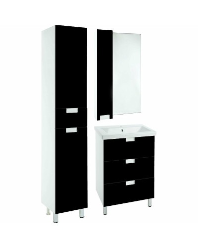 Тумба под раковину Bellezza Пегас 50 4630406140046 Черная Белая