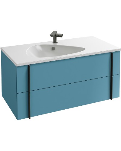 Тумба под раковину Jacob Delafon Nouvelle Vague 100 EB3032-M43 подвесная Аквамарин матовый
