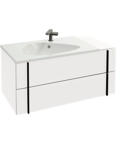 Тумба под раковину Jacob Delafon Nouvelle Vague 100 EB3031-G1C подвесная Белая глянцевая