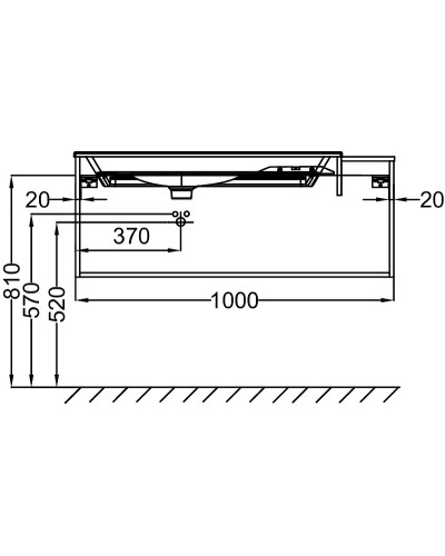 Тумба под раковину Jacob Delafon Nouvelle Vague 100 EB3031-G1C подвесная Белая глянцевая