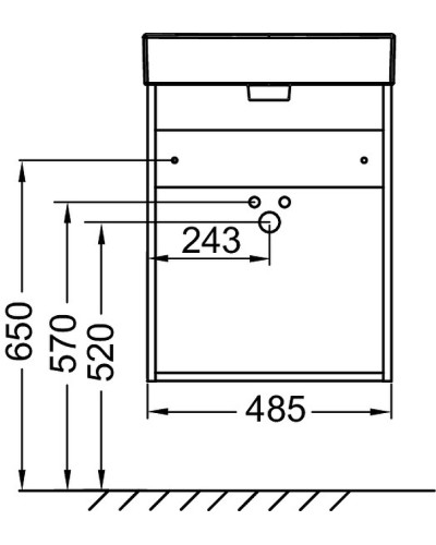 Тумба под раковину Jacob Delafon Odeon Rive Gauche 50 L EB2581G-R9-E10 подвесная Квебекский дуб