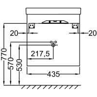 Тумба под раковину Jacob Delafon Replay 45 EB1175G-G1C подвесная Белая глянцевая