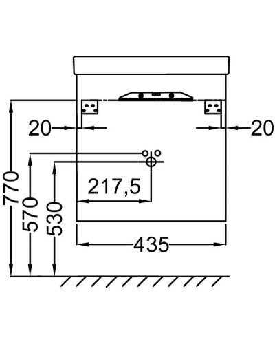Тумба под раковину Jacob Delafon Replay 45 EB1175G-G1C подвесная Белая глянцевая