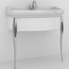 Тумба под раковину Kerasan Retro 73 7362K5 Белый глянец Хром