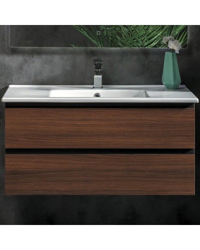 Тумба под раковину Boheme Armadi Art Capolda 100 849-100-D подвесная Dark wood