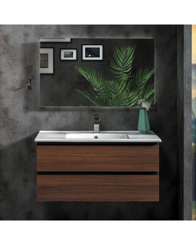 Тумба под раковину Boheme Armadi Art Capolda 100 849-100-D подвесная Dark wood