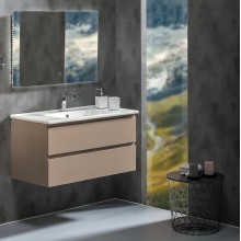 Тумба под раковину Boheme Armadi Art Capolda 100 849-100-LA подвесная Latte