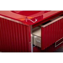 Тумба под раковину Boheme Armadi Art Monaco 80 866-080-RCR Бордо глянец Хром