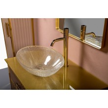 Тумба под раковину Boheme Armadi Art Monaco 80 867-080-CPG Капучино глянец Золото