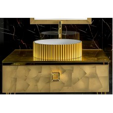 Тумба под раковину Boheme Armadi Art Lucido 80 770-080-Foil подвесная Поталь