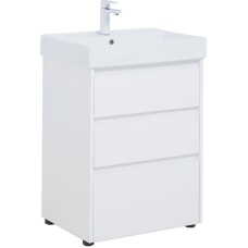 Тумба под раковину Aquanet Nova Lite 60 302469 Белый глянец