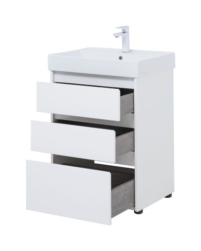 Тумба под раковину Aquanet Nova Lite 60 302469 Белый глянец