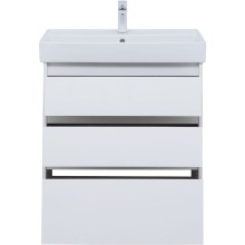Тумба под раковину Aquanet Nova Lite 75 302472 Белый глянец