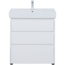 Тумба под раковину Aquanet Nova Lite 75 302472 Белый глянец