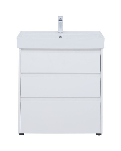 Тумба под раковину Aquanet Nova Lite 75 302472 Белый глянец