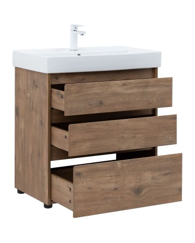 Тумба под раковину Aquanet Nova Lite 75 302474 Дуб рустикальный