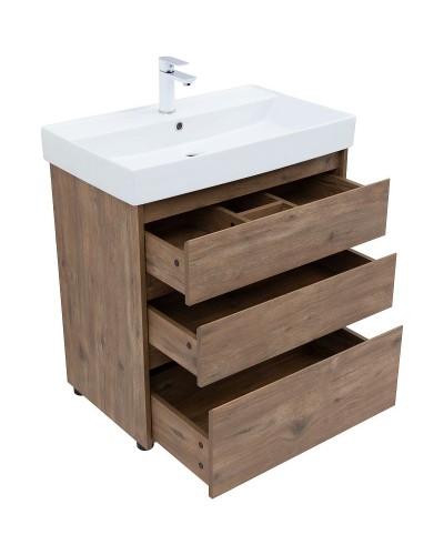 Тумба под раковину Aquanet Nova Lite 75 302474 Дуб рустикальный
