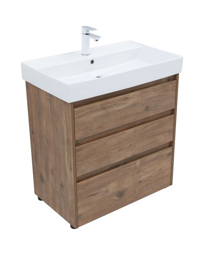 Тумба под раковину Aquanet Nova Lite 75 302474 Дуб рустикальный
