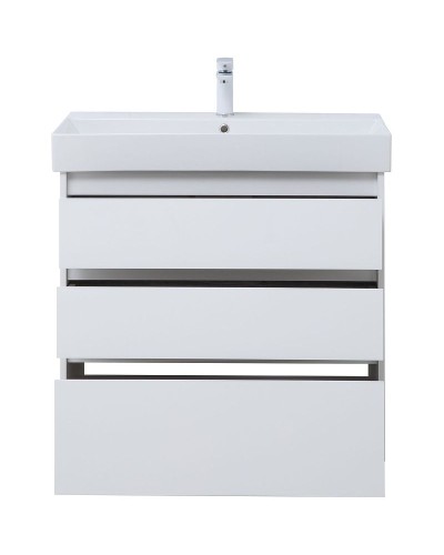 Тумба под раковину Aquanet Nova Lite 85 302475 Белый глянец