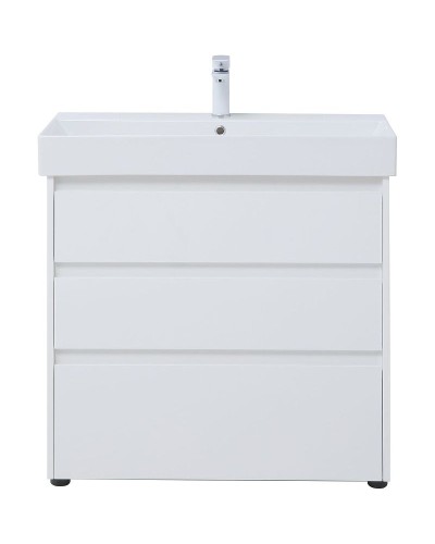 Тумба под раковину Aquanet Nova Lite 85 302475 Белый глянец