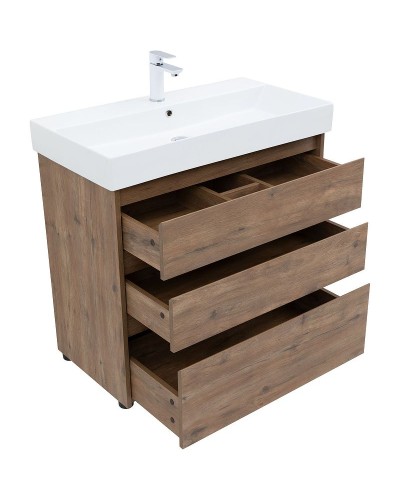 Тумба под раковину Aquanet Nova Lite 85 302477 Дуб рустикальный