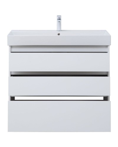 Тумба под раковину Aquanet Nova Lite 100 302478 Белый глянец