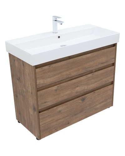 Тумба под раковину Aquanet Nova Lite 100 302480 Дуб рустикальный