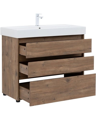 Тумба под раковину Aquanet Nova Lite 100 302480 Дуб рустикальный