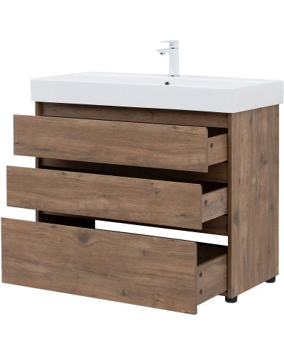 Тумба под раковину Aquanet Nova Lite 100 302480 Дуб рустикальный
