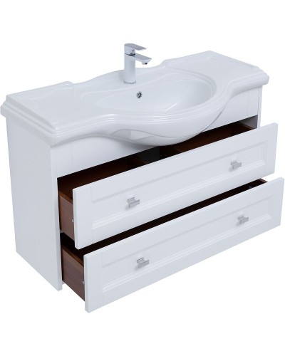 Тумба под раковину Aquanet Монте 85 303998 подвесная Белая матовая