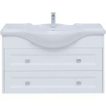 Тумба под раковину Aquanet Монте 85 303998 подвесная Белая матовая