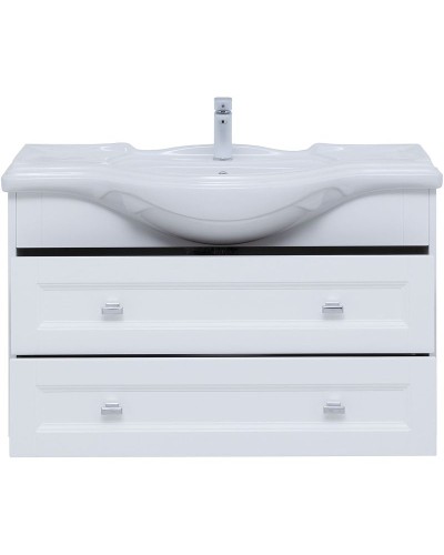 Тумба под раковину Aquanet Монте 85 303998 подвесная Белая матовая