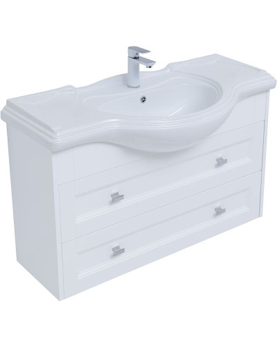 Тумба под раковину Aquanet Монте 85 303998 подвесная Белая матовая