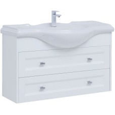 Тумба под раковину Aquanet Монте 105 303999 подвесная Белая матовая