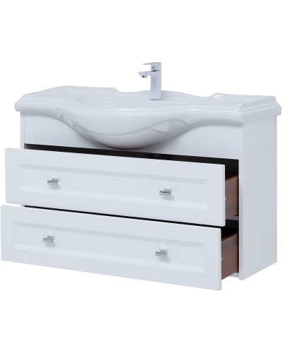 Тумба под раковину Aquanet Монте 105 303999 подвесная Белая матовая