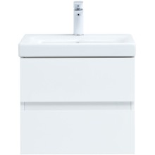 Тумба под раковину Aquanet Беркли 50 302347 подвесная Белый глянец