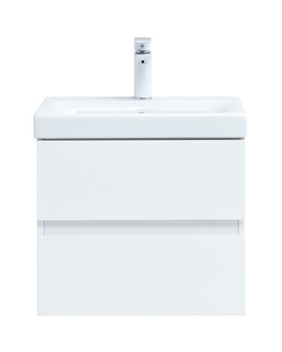 Тумба под раковину Aquanet Беркли 50 302347 подвесная Белый глянец