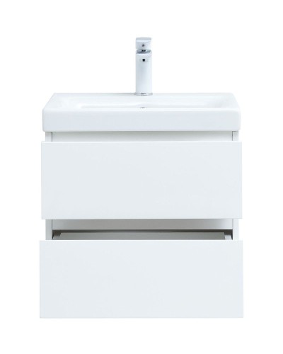 Тумба под раковину Aquanet Беркли 50 302347 подвесная Белый глянец