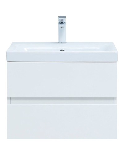 Тумба под раковину Aquanet Беркли 60 302349 подвесная Белый глянец