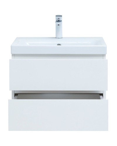 Тумба под раковину Aquanet Беркли 60 302349 подвесная Белый глянец