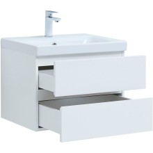 Тумба под раковину Aquanet Беркли 60 302349 подвесная Белый глянец