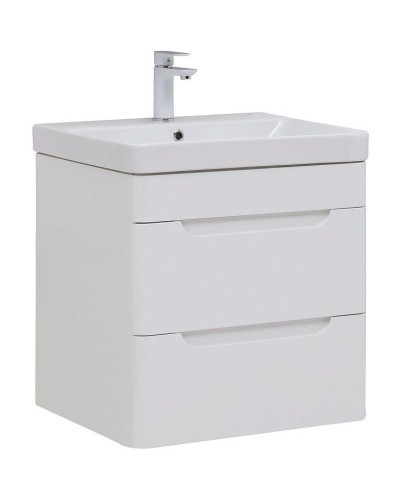 Тумба под раковину Aquanet София 60 288905 подвесная Белый глянец
