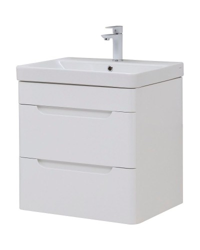Тумба под раковину Aquanet София 60 288905 подвесная Белый глянец