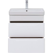 Тумба под раковину Aquanet София 60 288905 подвесная Белый глянец