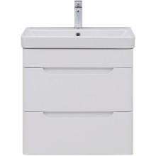 Тумба под раковину Aquanet София 60 288905 подвесная Белый глянец