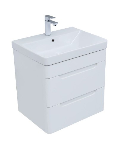 Тумба под раковину Aquanet София 60 288905 подвесная Белый глянец