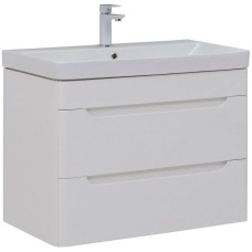 Тумба под раковину Aquanet София 80 274002 подвесная Белый глянец
