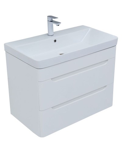 Тумба под раковину Aquanet София 80 274002 подвесная Белый глянец