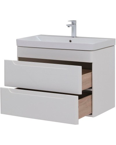 Тумба под раковину Aquanet София 80 274002 подвесная Белый глянец