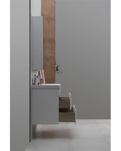 Тумба под раковину Aquanet София 80 274002 подвесная Белый глянец